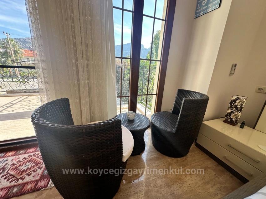 4+1 Villa Zum Verkauf Auf Einem 500 M² Großen Grundstück In Der Nähe Des Zentrums Von Dalyan