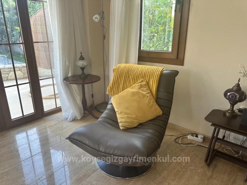 4+1 Villa Zum Verkauf Auf Einem 500 M² Großen Grundstück In Der Nähe Des Zentrums Von Dalyan