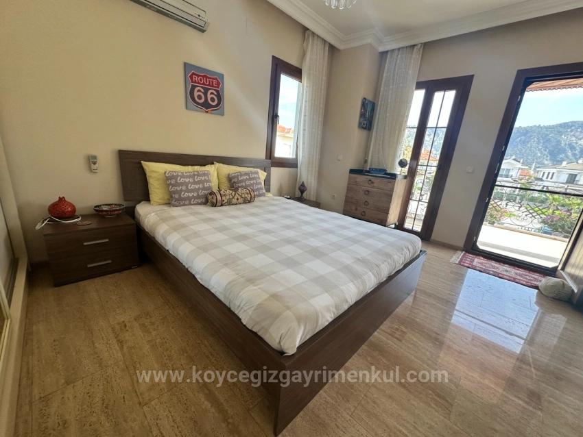 4+1 Villa Zum Verkauf Auf Einem 500 M² Großen Grundstück In Der Nähe Des Zentrums Von Dalyan