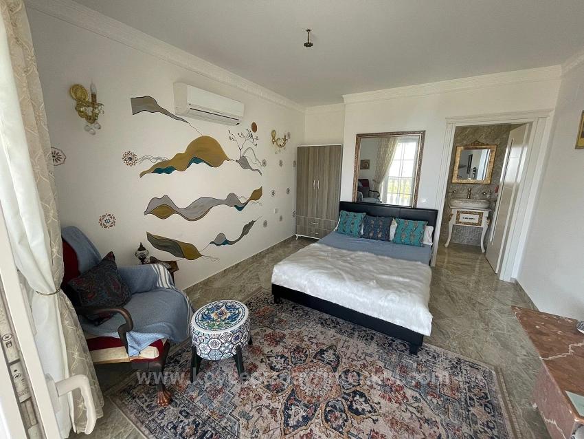 Vip-Villa In Gökbel Zu Verkaufen, Auf Einem 5000 M² Großen Grundstück Mit Freiem Meerblick.