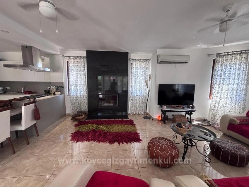 5+1 Villa For Sale In A 980M2 Land On The Corner In Dalyan Maraş