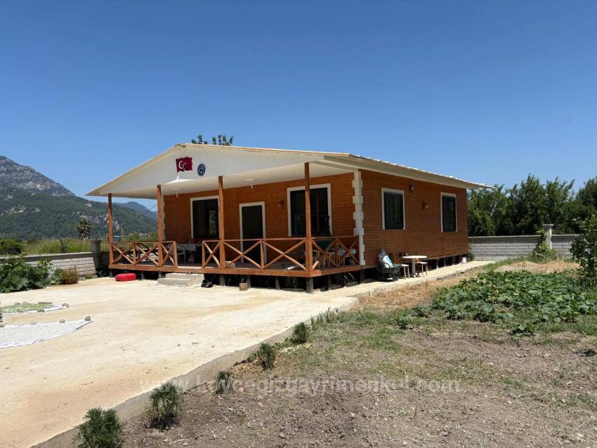 120M2 Detached Wooden House On A 2500M2 Field In Dalyan Karadağ Area