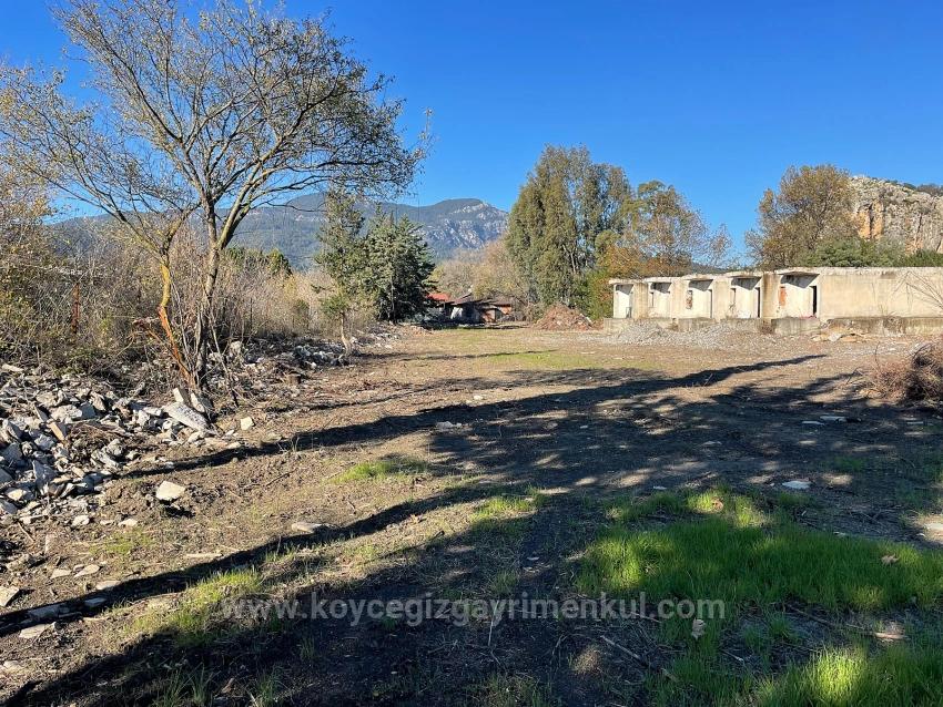 9,037 M² Plot Of Land For Sale In Dalyan Gülpınar, Right On The Main Road.