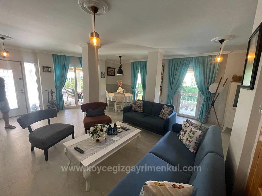 4+1 Villa For Sale On A 720M2 Plot In Dalyan Gülpınar